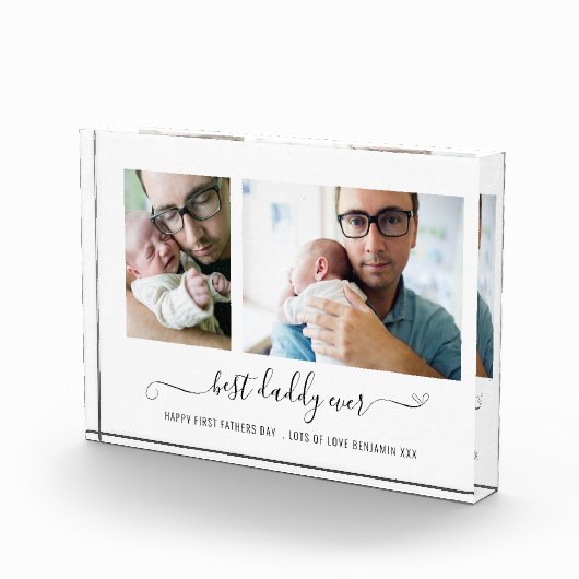 Beste papa ooit script 2 Foto's 1st Fathers Day (Rechts)