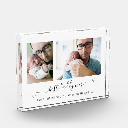 Beste papa ooit script 2 Foto's 1st Fathers Day (Links)