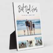 Beste papa ooit script 4x fotocollage fotoplaat (Zijkant)