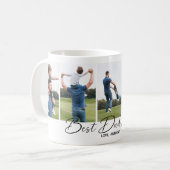 Beste papa ooit script fotocollage koffiemok (Voorkant links)