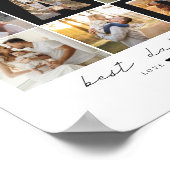 Beste papa ooit Script Papa Fotorooster 9 Foto's G Poster (Hoek)