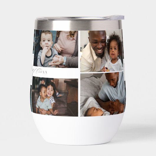 Beste Papa Ooit Script Vaderdag Fotocollage (Links)