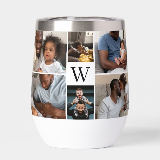 Beste papa ooit script Vaderdag fotocollage (Achterkant)