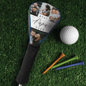 Beste Papa ooit Script Vaderdag Fotocollage Golfheadcover