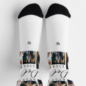 Beste papa ooit script Vaderdag fotocollage Sokken (Top)