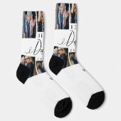 Beste papa ooit script Vaderdag fotocollage Sokken (Rechts)