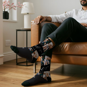 Beste papa ooit script Vaderdag fotocollage Sokken