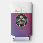 Beste papa ooit seltzer blikjeskoeler (Achterkant)