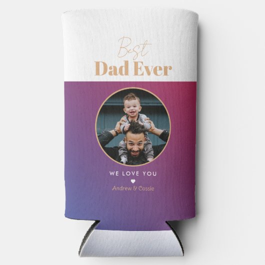 Beste papa ooit seltzer blikjeskoeler (Voorkant)