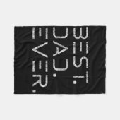 Beste papa ooit Shirt Modern Developer Programmer Fleece Deken (Voorkant (Horizontaal))