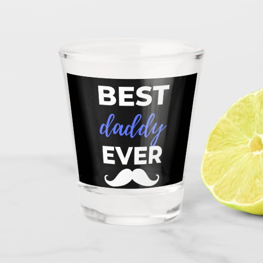 Beste Papa Ooit Shot Glas (Voorkant)
