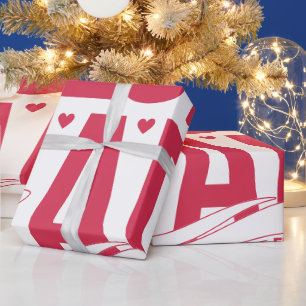 Beste Papa Ooit – Silhouet van Vader en Kind die S Cadeaupapier