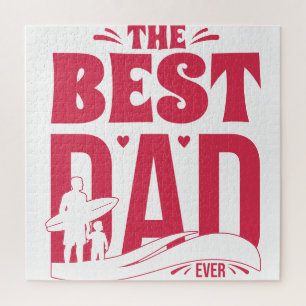 Beste Papa Ooit – Silhouet van Vader en Kind die S Legpuzzel