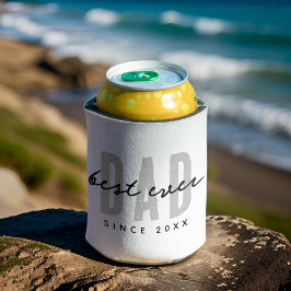 Beste papa ooit sinds 20XX Modern Simple Preppy Blikjeskoeler