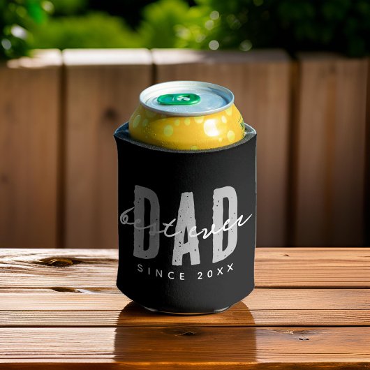 Beste papa ooit sinds 20XX Modern Simple Preppy Blikjeskoeler