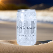 Beste papa ooit sinds 20XX Modern Simple Preppy Blikvorm Glas