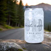 Beste papa ooit sinds 20XX Modern Simple Preppy Blikvorm Glas