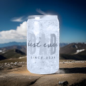 Beste papa ooit sinds 20XX Modern Simple Preppy Blikvorm Glas