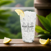 Beste papa ooit sinds 20XX Modern Simple Preppy Glas