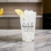 Beste papa ooit sinds 20XX Modern Simple Preppy Glas