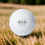 Beste papa ooit sinds 20XX Modern Simple Preppy Golfballen<br><div class="desc">Dit eenvoudige en moderne ontwerp bestaat uit san serif typografie.</div>