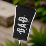 Beste papa ooit sinds 20XX Modern Simple Preppy Golfheadcover<br><div class="desc">Dit eenvoudige en moderne ontwerp bestaat uit san serif typografie.</div>