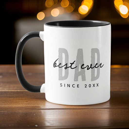 Beste papa ooit sinds 20XX Modern Simple Preppy Mok