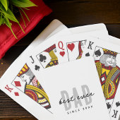 Beste papa ooit sinds 20XX Modern Simple Preppy Pokerkaarten