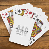 Beste papa ooit sinds 20XX Modern Simple Preppy Pokerkaarten