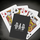 Beste papa ooit sinds 20XX Modern Simple Preppy Pokerkaarten