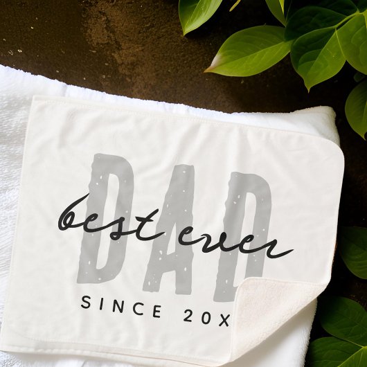 Beste papa ooit sinds 20XX Modern Simple Preppy Sherpa Deken