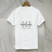 Beste papa ooit sinds 20XX Modern Simple Preppy T-shirt