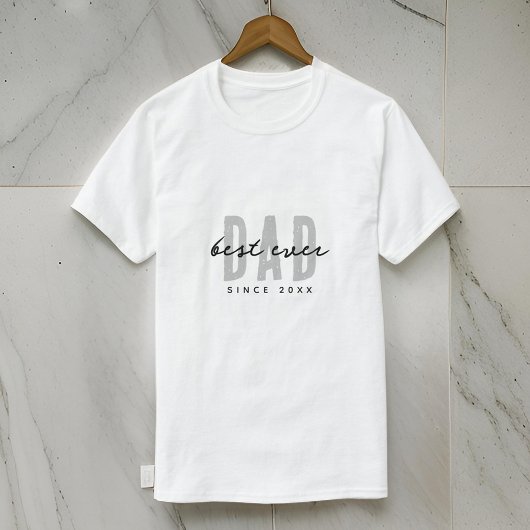 Beste papa ooit sinds 20XX Modern Simple Preppy T-shirt