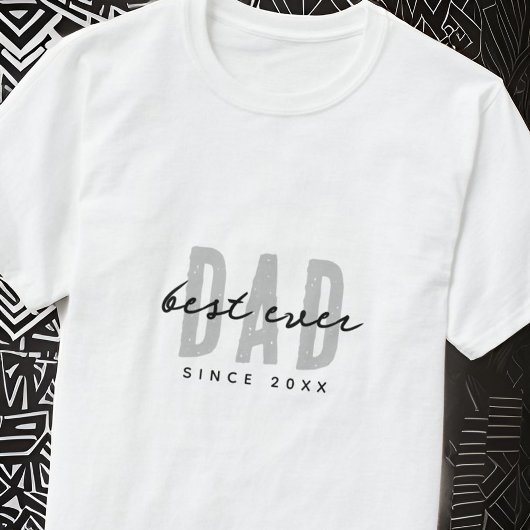 Beste papa ooit sinds 20XX Modern Simple Preppy T-shirt