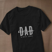 Beste papa ooit sinds 20XX Modern Simple Preppy T-shirt