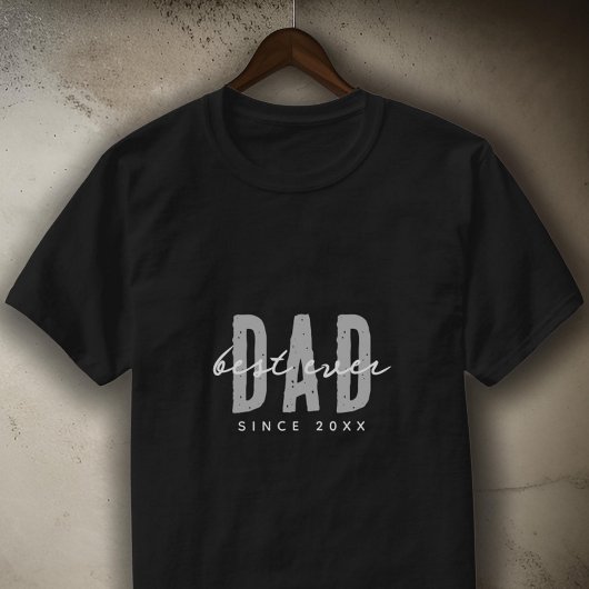 Beste papa ooit sinds 20XX Modern Simple Preppy T-shirt