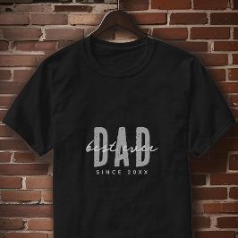 Beste papa ooit sinds 20XX Modern Simple Preppy T-shirt
