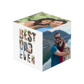 Beste papa ooit | Sjabloon voor fotocollage Kubus