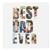 Beste papa ooit | Sjabloon voor fotocollage Kubus (Voorkant)