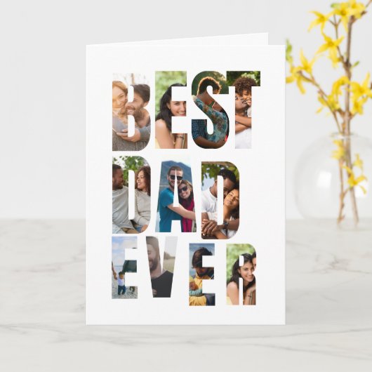 Beste Papa Ooit | Sjabloon voor fotocollage met ti (Gele Bloem)