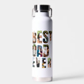 Beste papa ooit | Sjabloon voor fotocollage Waterfles (Voorkant)