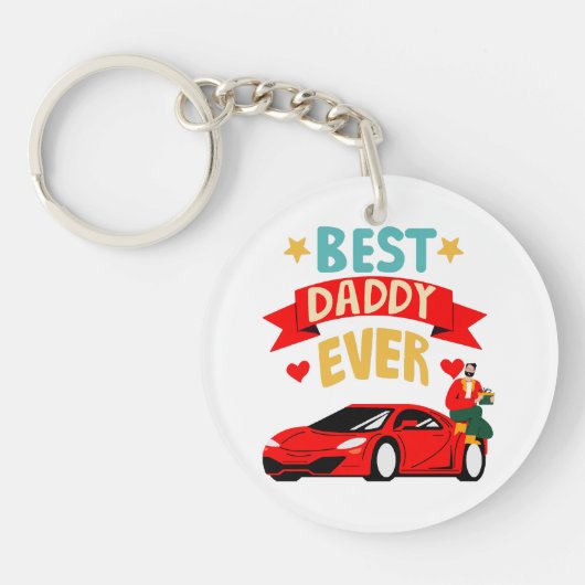 Beste papa ooit sleutelhanger (Voorkant)