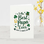 Beste Papa Ooit St. Patrick Kaart (Gele Bloem)