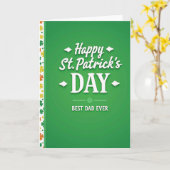 Beste Papa Ooit St. Patrick Kaart (Gele Bloem)