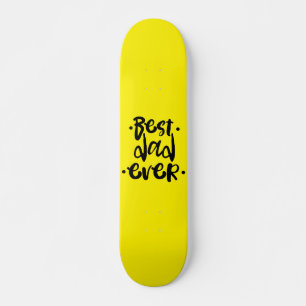 Beste Papa Ooit Stedelijke Straat Zwarte Typografi Persoonlijk Skateboard