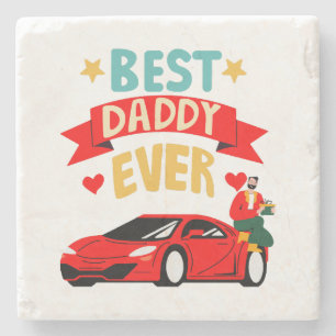 Beste papa ooit stenen onderzetter