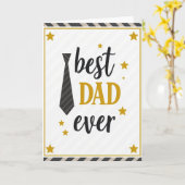Beste Papa Ooit Sterrenkaart Kaart (Gele Bloem)