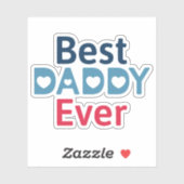 Beste papa ooit sticker (Vel)