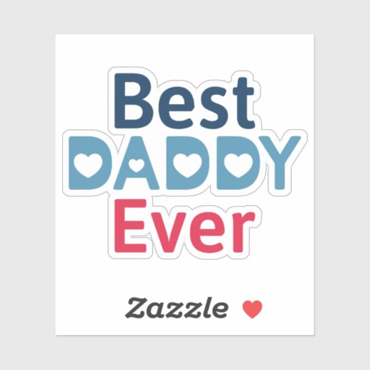 Beste papa ooit sticker (Vel)