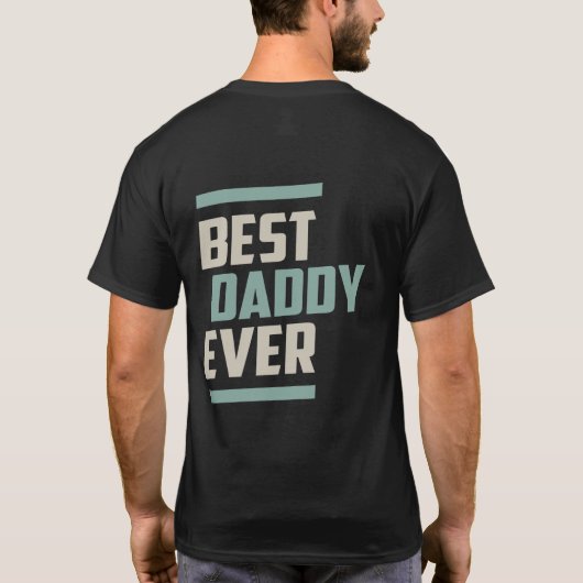 Beste papa ooit t-shirt (Achterkant)